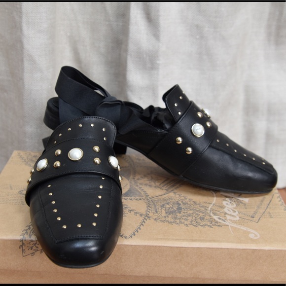 Free People loafers with ankle ribbons - Picture 1 of 2